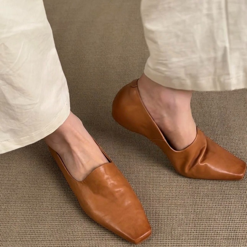 Women'S Shoes For Flat Feet - Retro płaskie mokasyny damskie wsuwane w