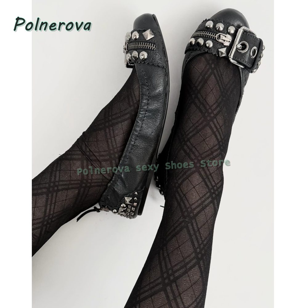 Buty Mary Jane z nitowaną klam – Women Shoes Casual recenzja i cena